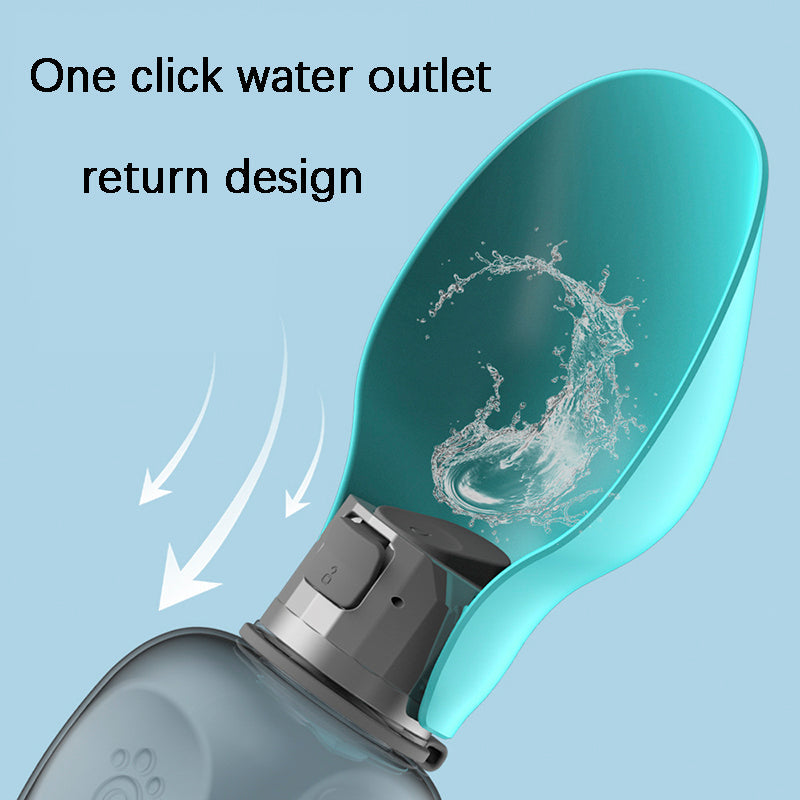 Pet Water Bottle With Drinking Bowl