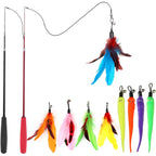 11-Pack: Interactive Cat Toy Wand
