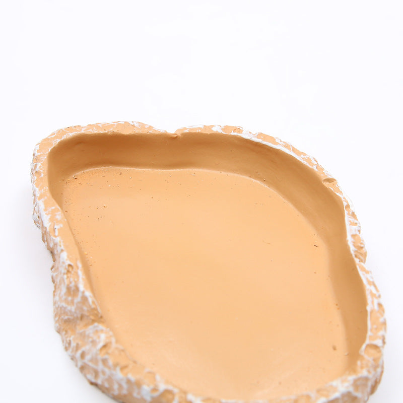 Natural Sandstone Reptile Food & Water Basin