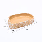 Natural Sandstone Reptile Food & Water Basin
