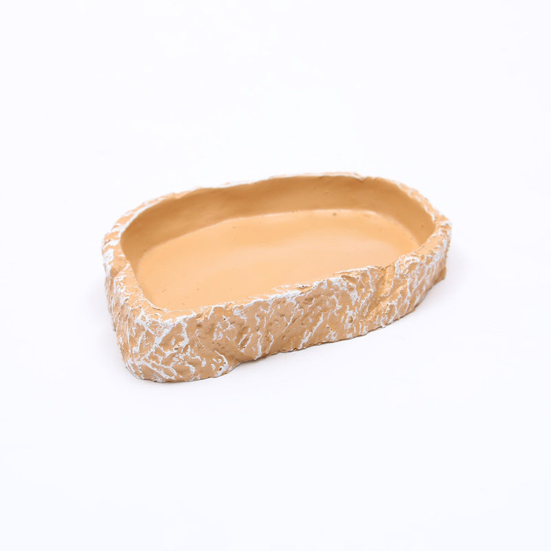 Natural Sandstone Reptile Food & Water Basin