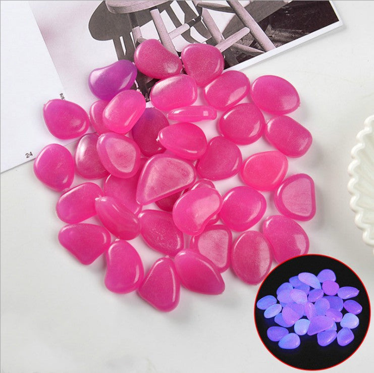 Fluorescent Aquarium Pebbles Fish Tank