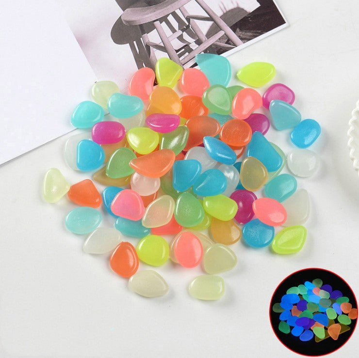 Fluorescent Aquarium Pebbles Fish Tank