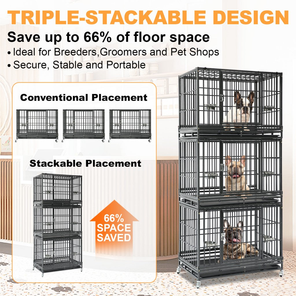 Stackable Heavy Duty Dog Crate