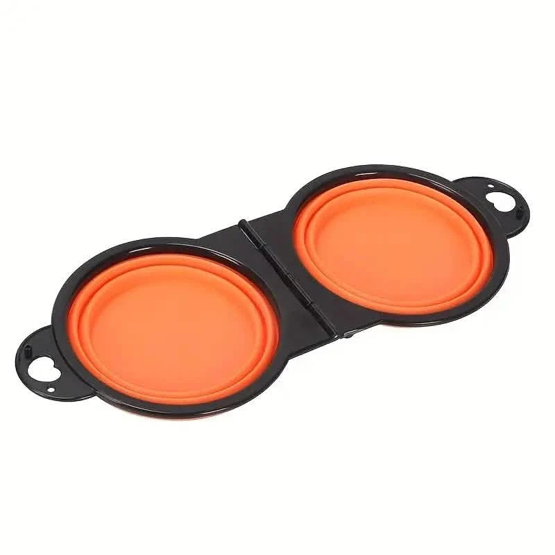 2-in-1 Collapsible Double Dog Bowl