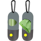Dog Poop Bag Dispenser with Built-in LED Flashlight