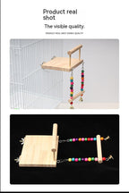 Perch and Beaded Swing for Birds