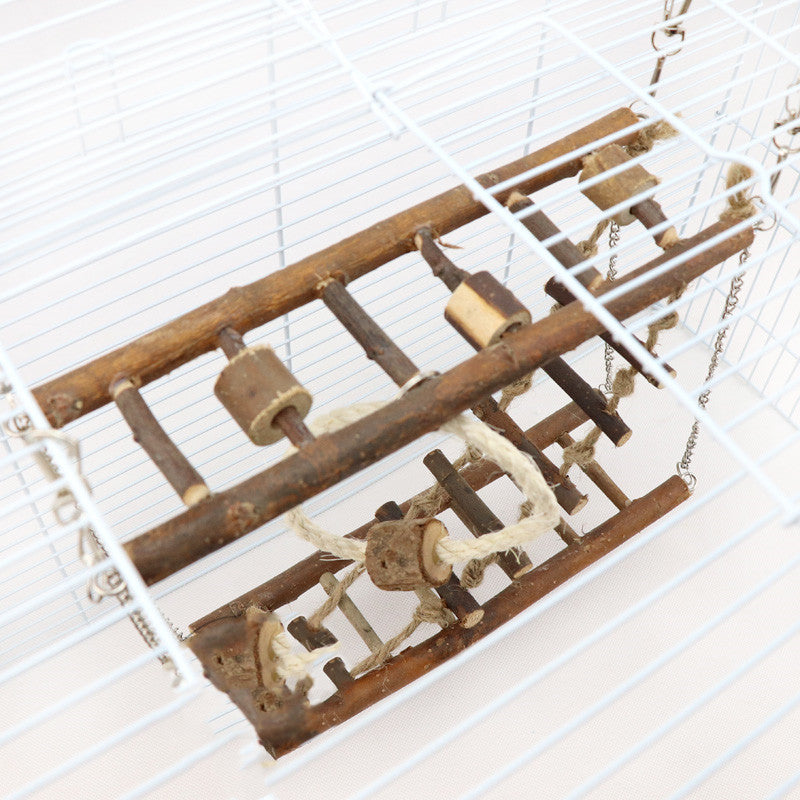 Suspension Wooden Ladder Bridge Climbing Frame Toy