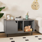 2 Cat Litter Box Enclosure -Gray