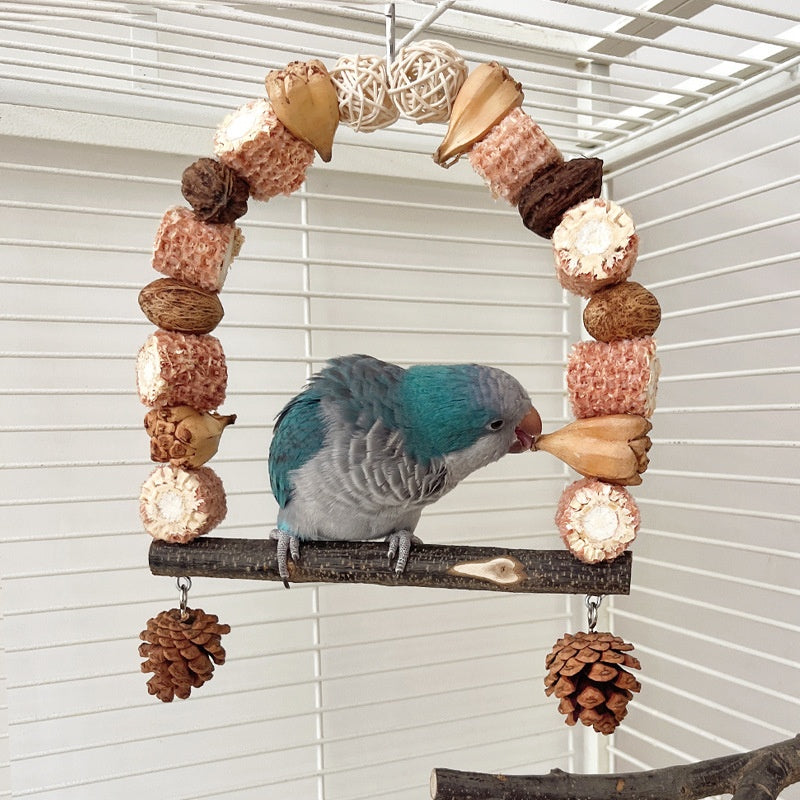 Natural Log Bird Stand