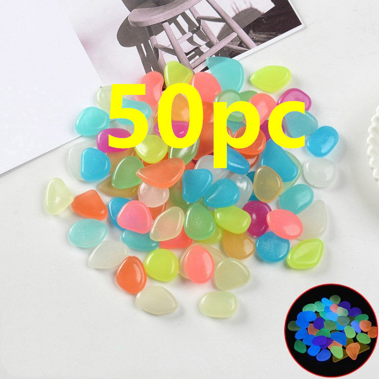 Fluorescent Aquarium Pebbles Fish Tank