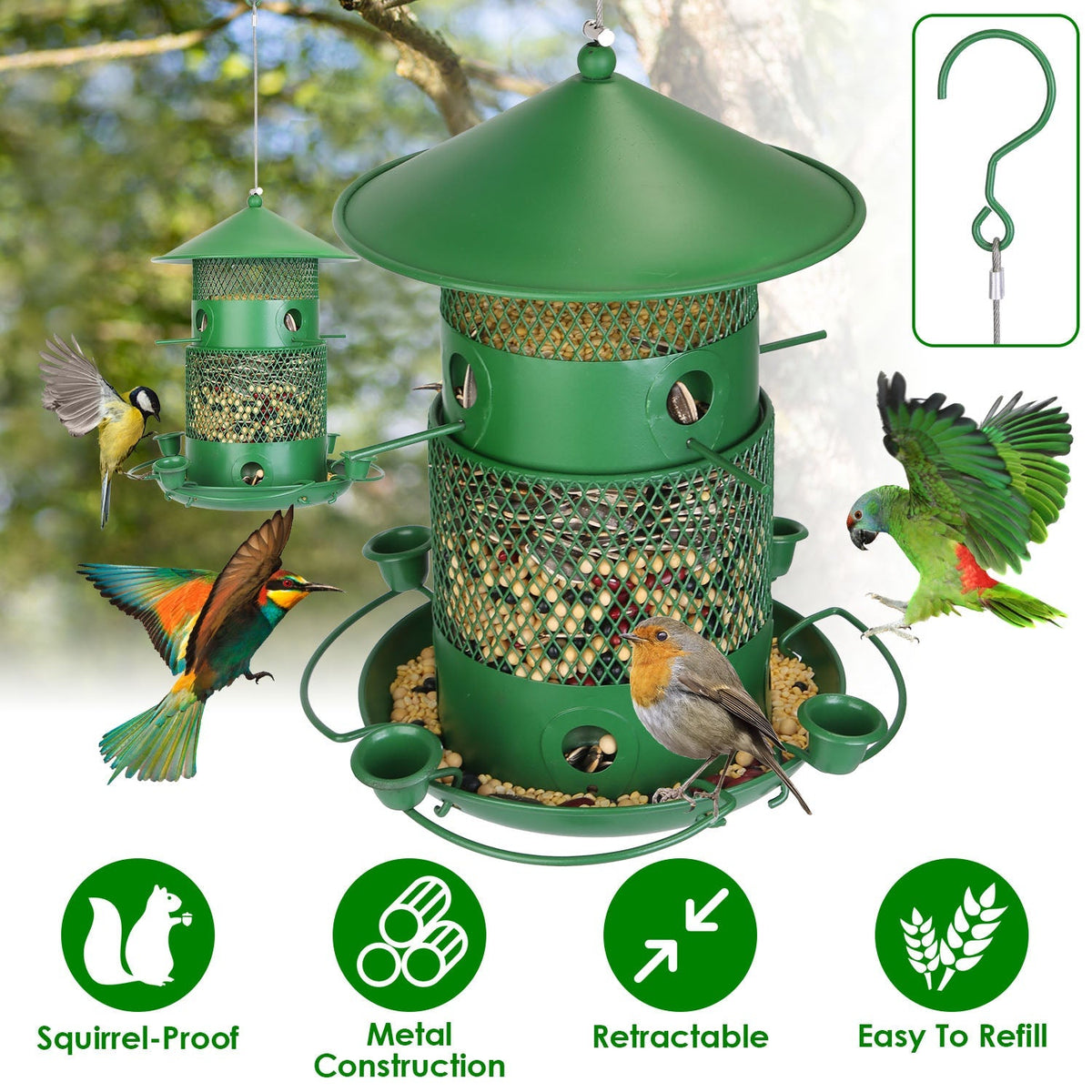 Outdoor Hanging Bird Feeder