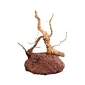Natural Lava Stone & Wood Aquarium Decoration