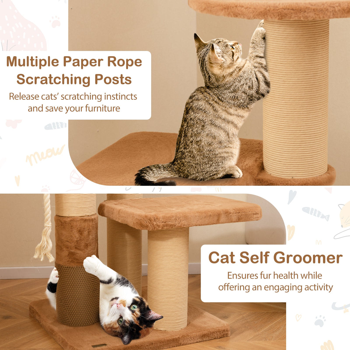 65 Inches Tall Cat Tree
