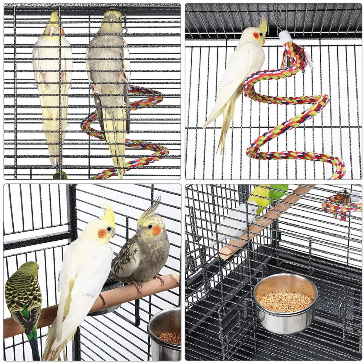 Metal Rolling Bird Cage