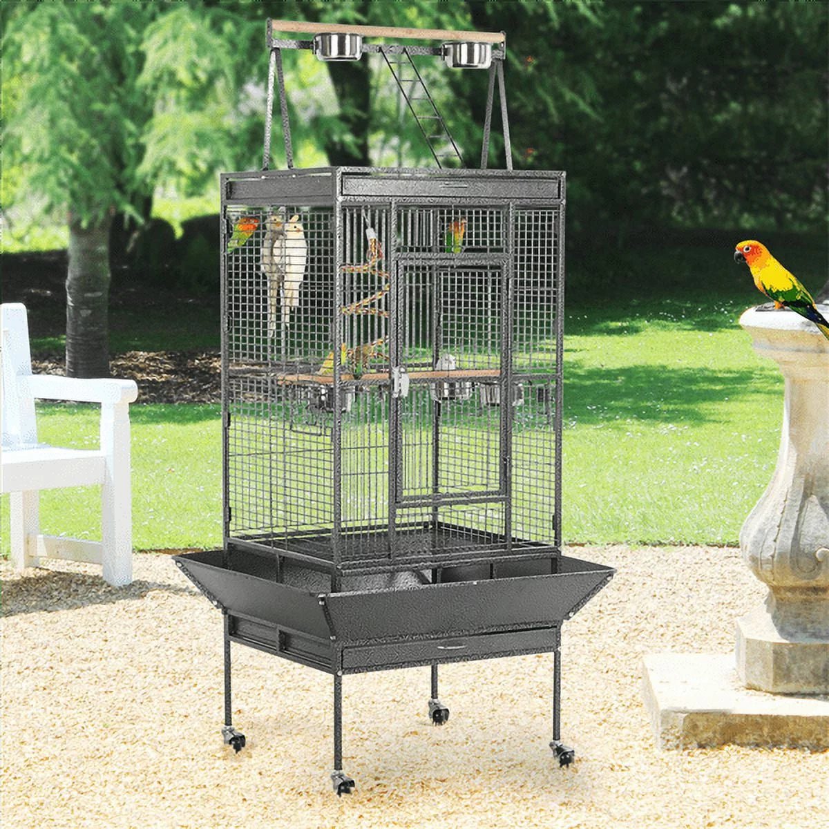 Metal Rolling Bird Cage