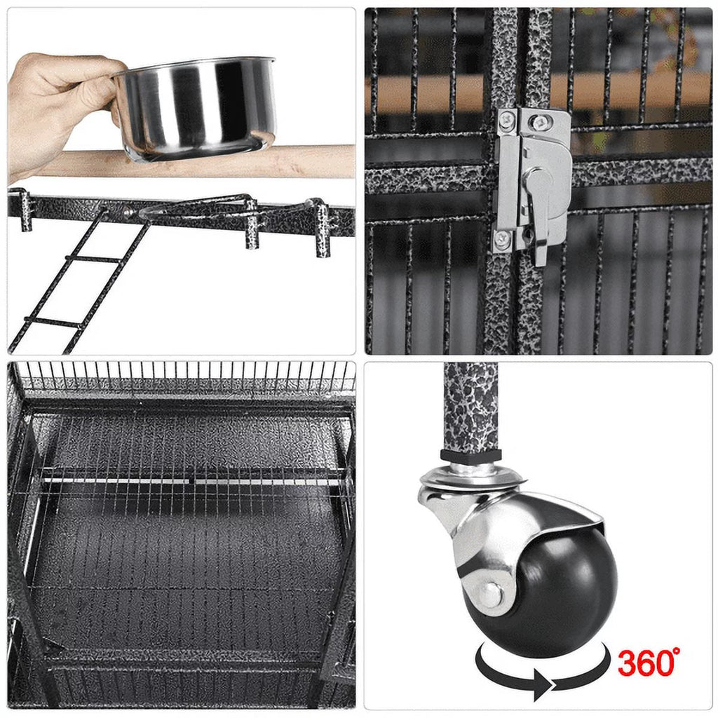 Metal Rolling Bird Cage