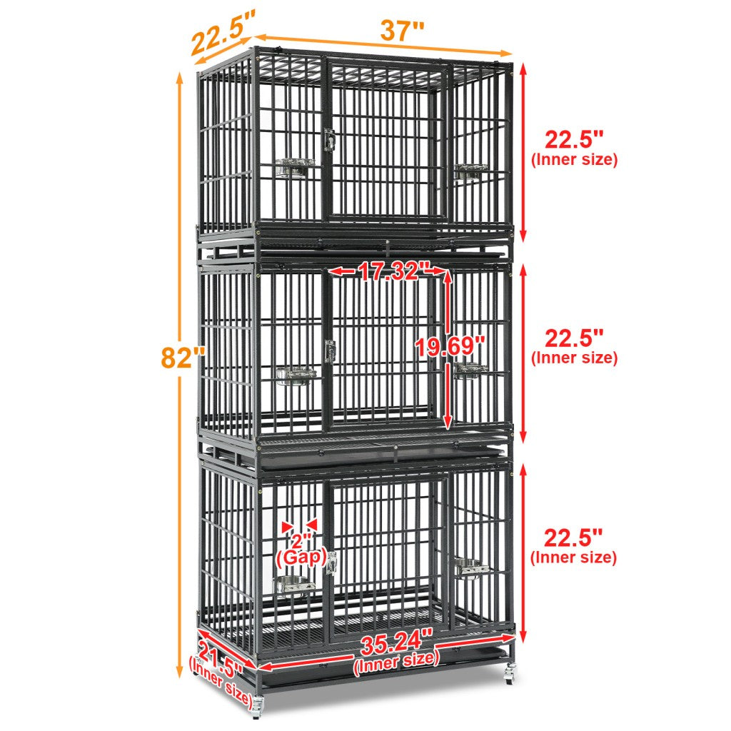 Stackable Heavy Duty Dog Crate