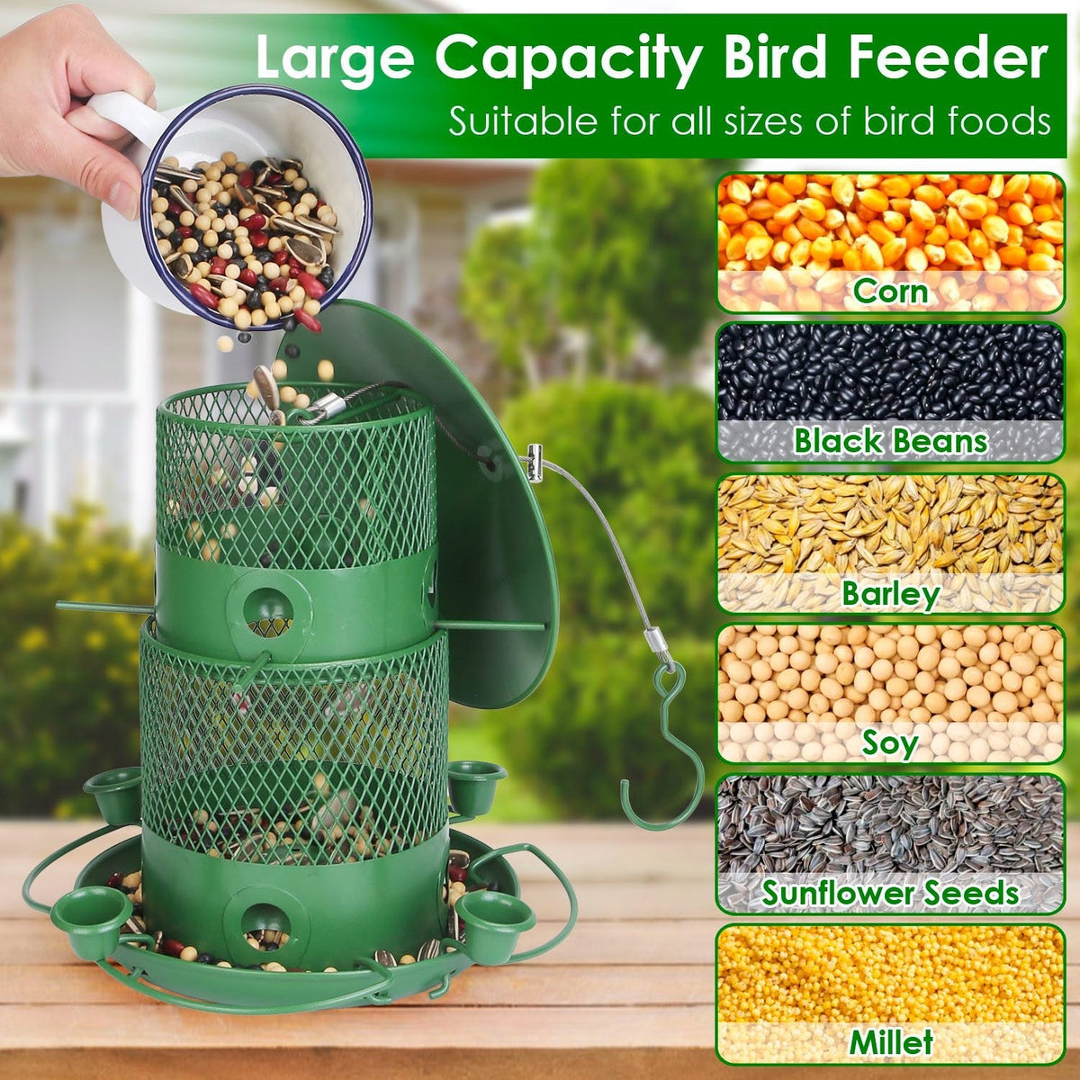 Outdoor Hanging Bird Feeder