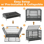 Stackable Heavy Duty Dog Crate