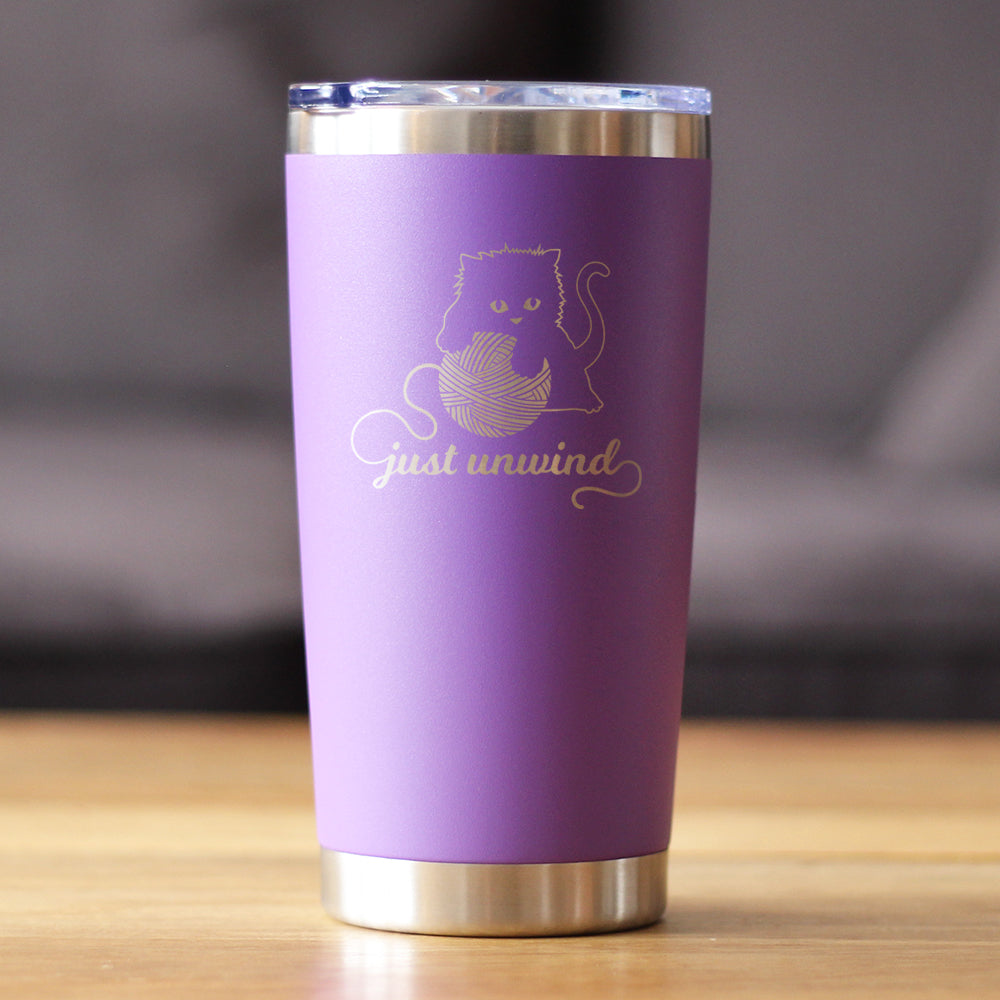 Cat Insulated Coffee Tumbler Cup
