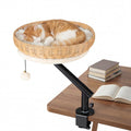 Cat Desk Bed with Removable Padded Cushion for Indoor