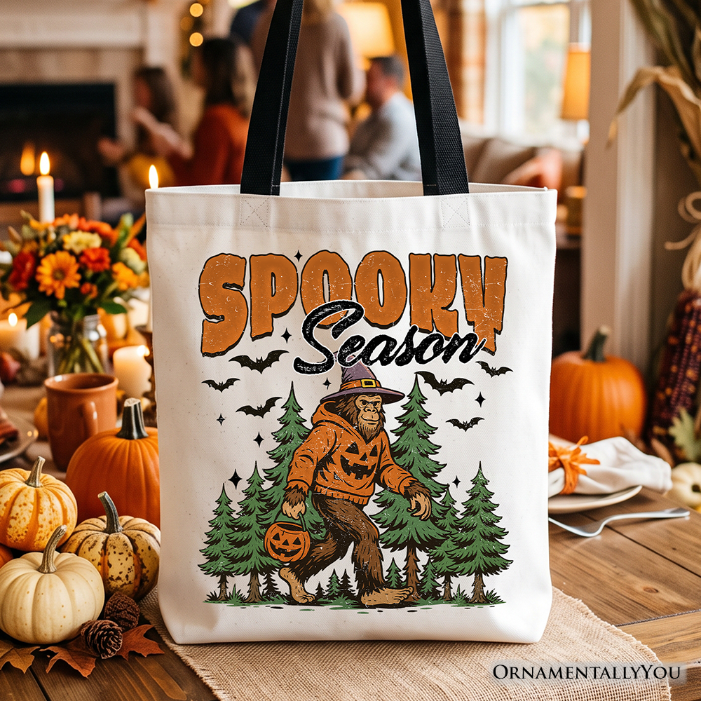 Spooky Season Bigfoot Tote Bag