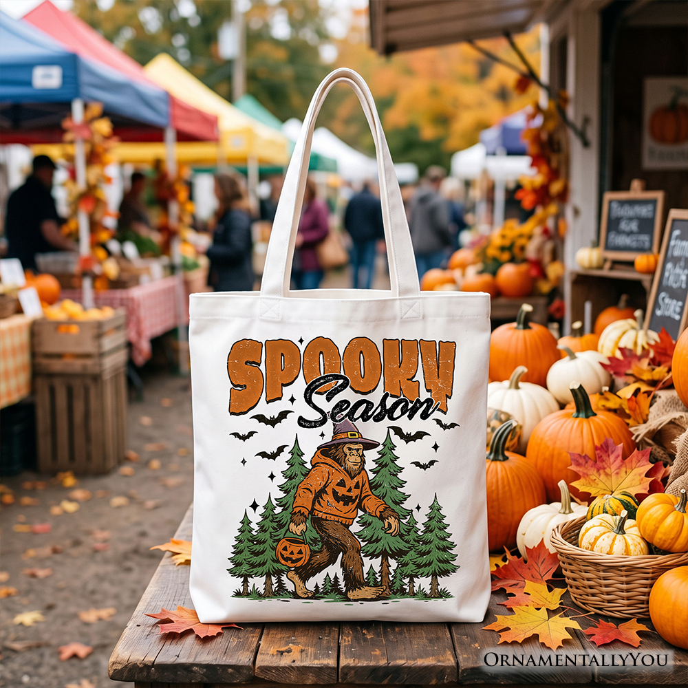 Spooky Season Bigfoot Tote Bag