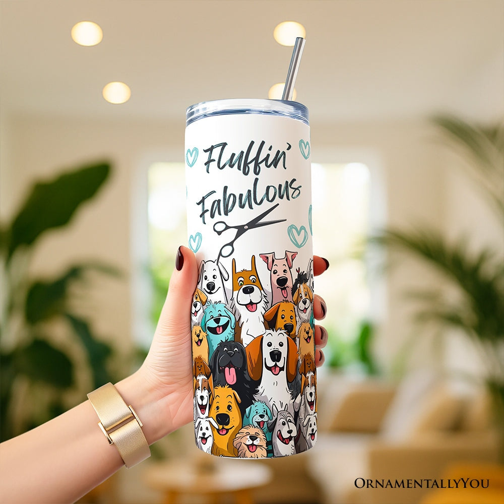 Personalized Tumbler With Lid and Stainless Steel Straw
