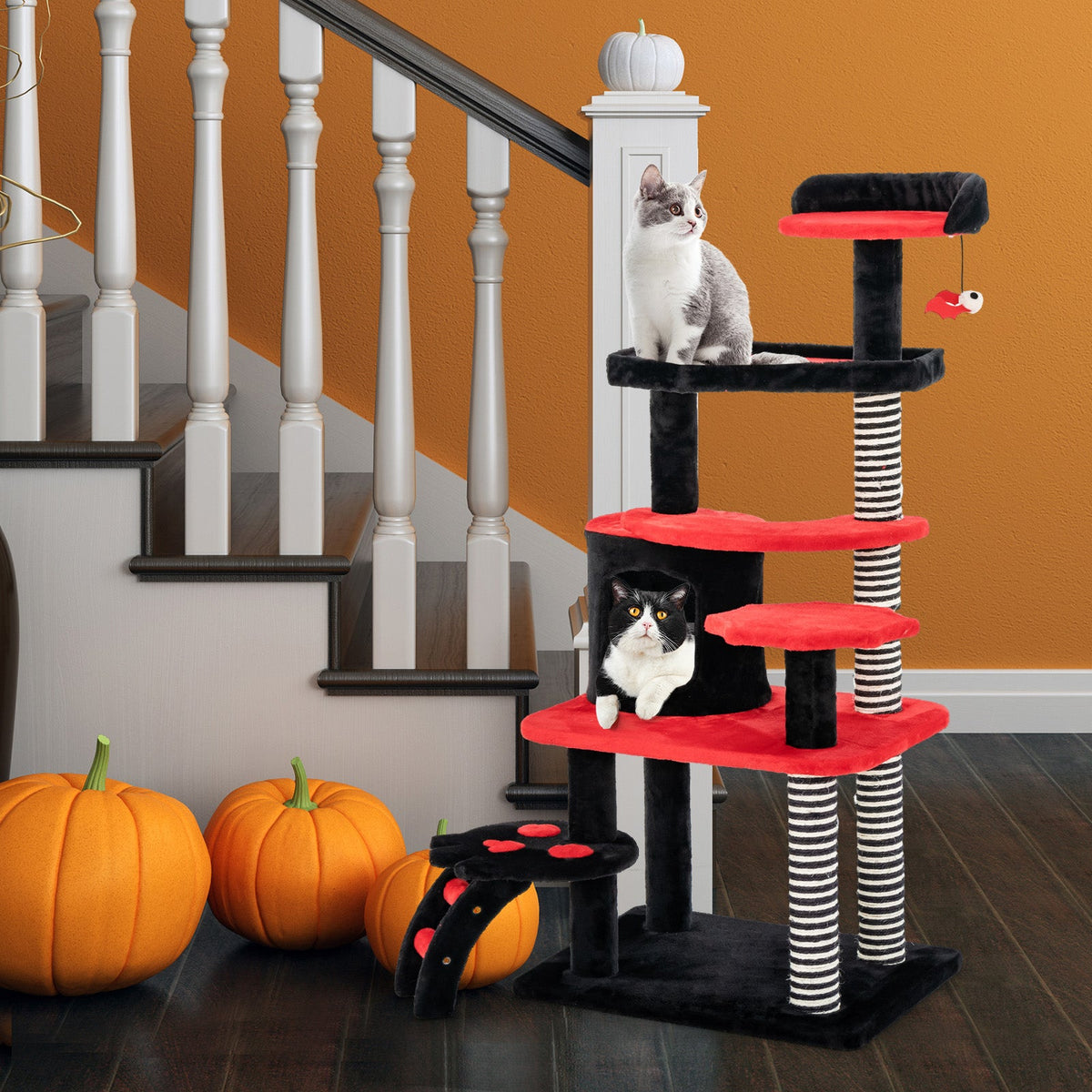 Gothic Cat Tree with Cat Bed