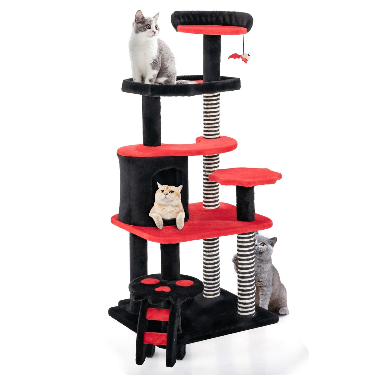 Gothic Cat Tree with Cat Bed