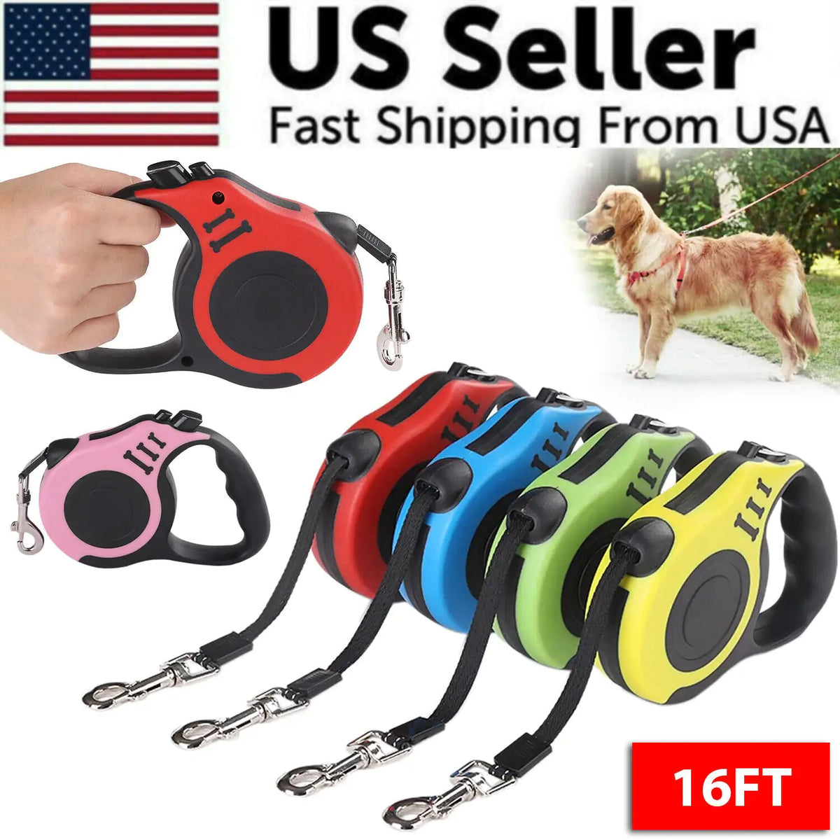 Automatic Retractable Dog Leash