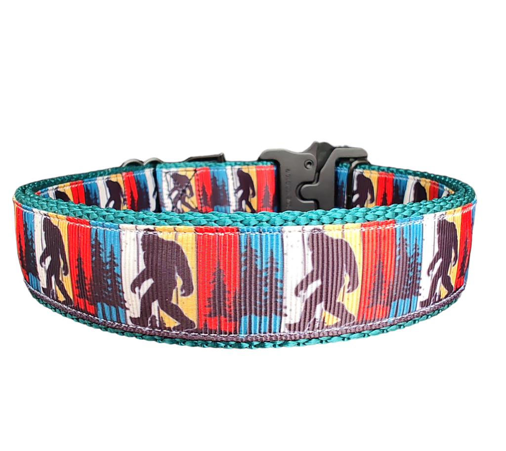 Bigfoot Green Dog Collar MD, LG, XL, Leash