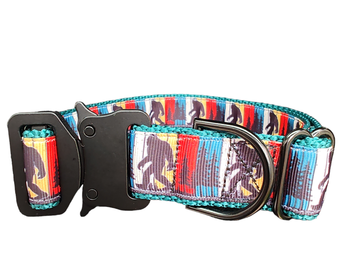Bigfoot Green Dog Collar MD, LG, XL, Leash