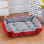 Color Square Winter Warm Pet Bed