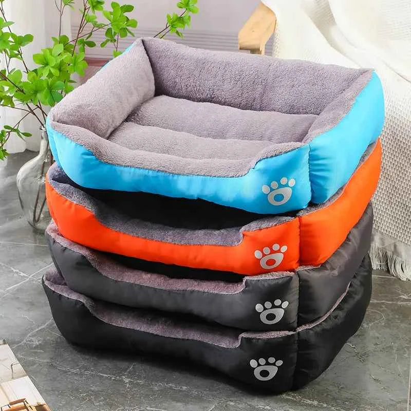 Color Square Winter Warm Pet Bed