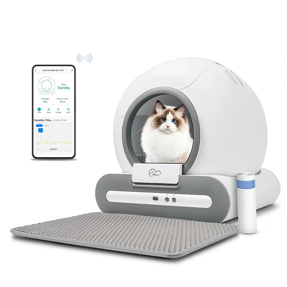 Automatic Cat Litter Box - Self Cleaning