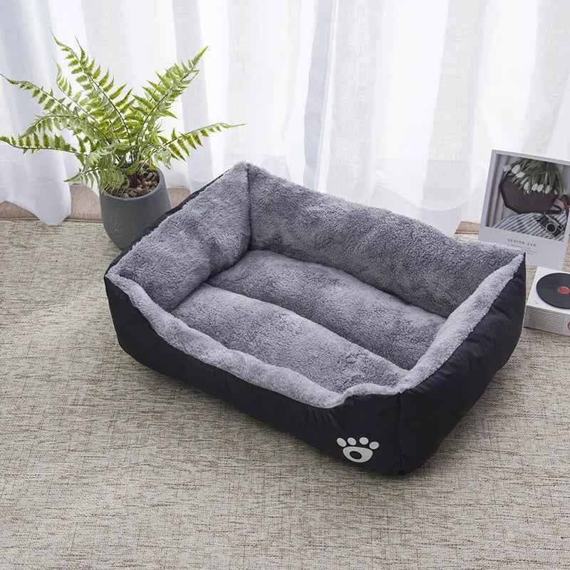 Color Square Winter Warm Pet Bed
