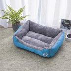 Color Square Winter Warm Pet Bed
