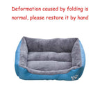 Color Square Winter Warm Pet Bed
