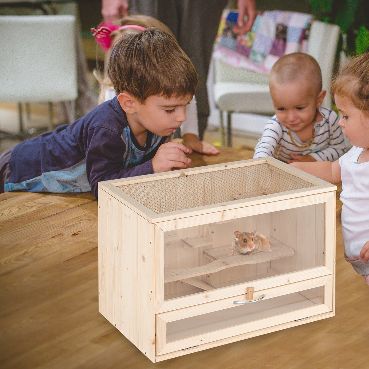 Wooden Hamster Cage