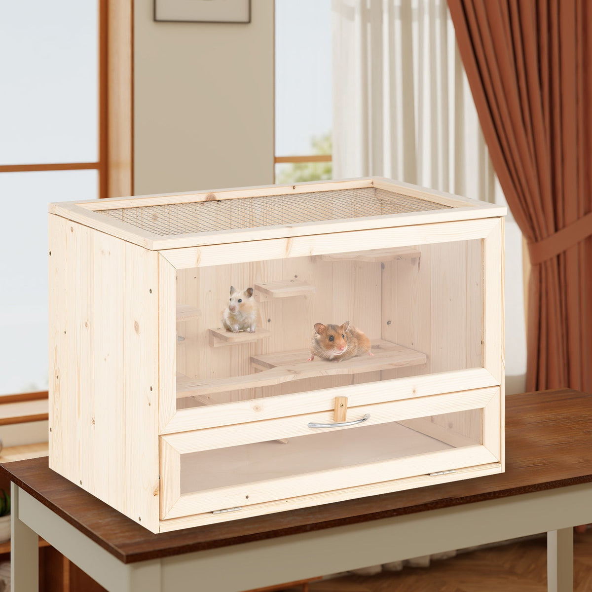 Wooden Hamster Cage
