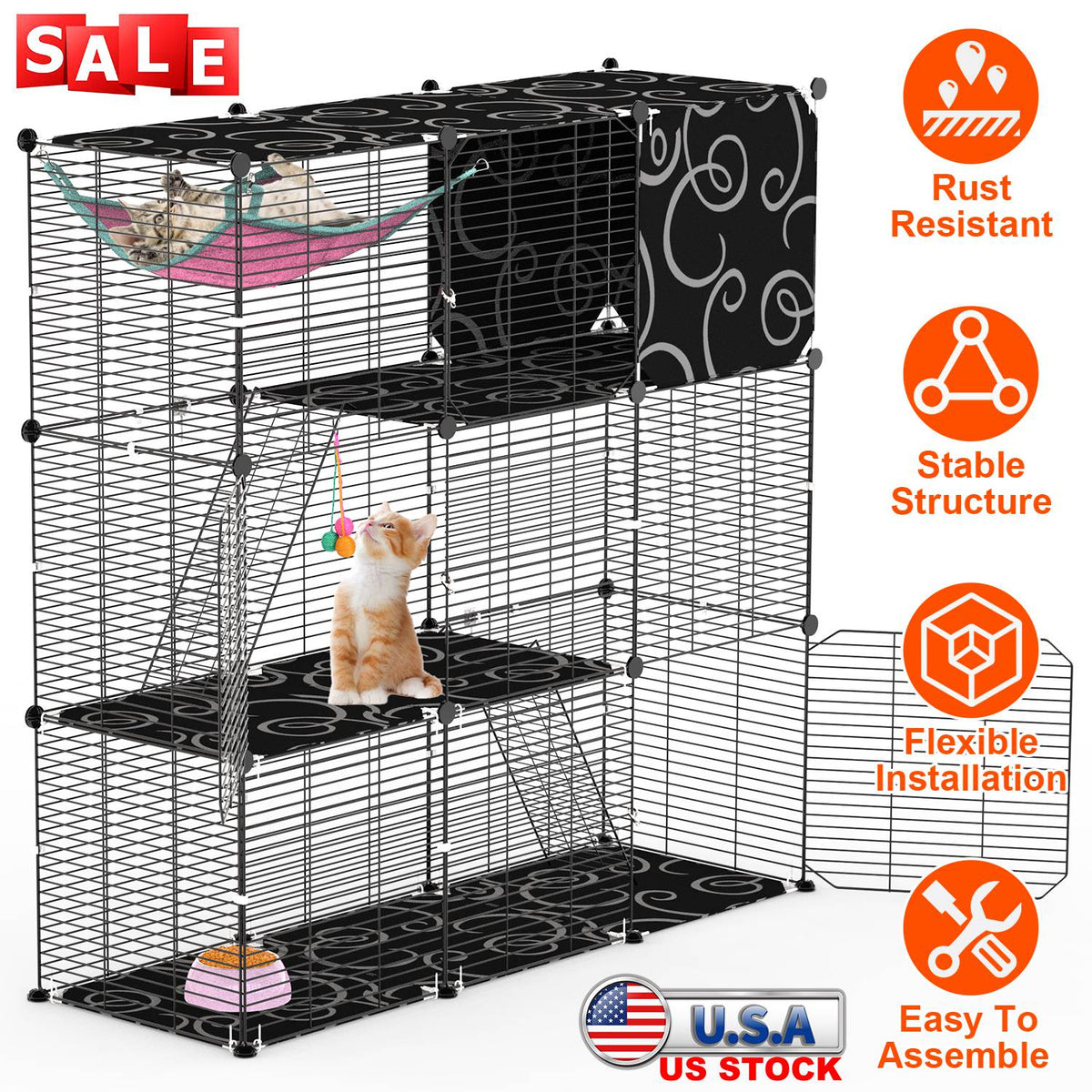 Pet Enclosure Indoor Cage Playpen