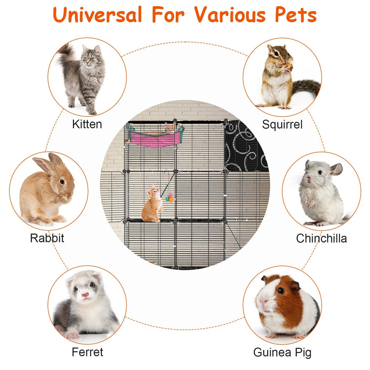 Pet Enclosure Indoor Cage Playpen