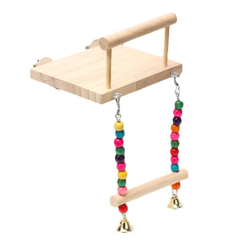 Perch and Beaded Swing for Birds