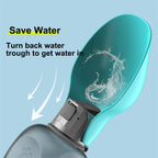 Pet Water Bottle With Drinking Bowl