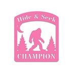 Bigfoot Hide & Seek Champion - Sasquatch Metal Sign