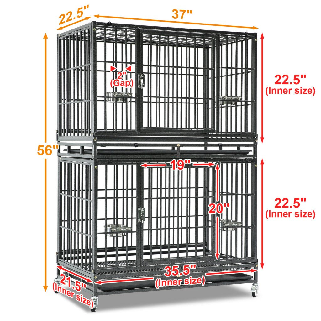 Stackable Heavy Duty Dog Crate