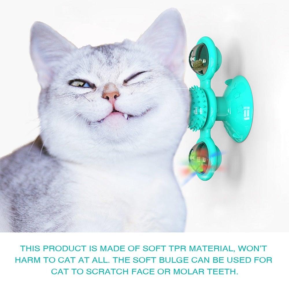 Rotatable Cat Toys With Catnip