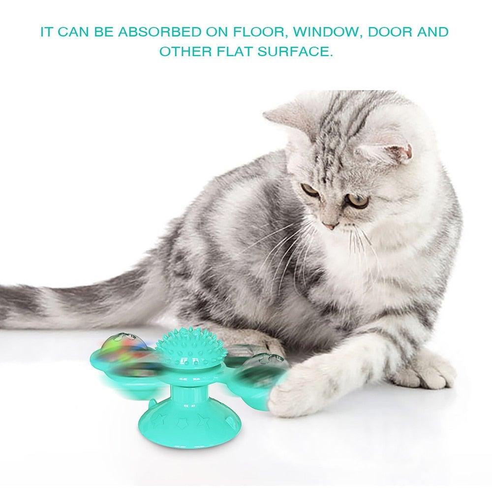 Rotatable Cat Toys With Catnip